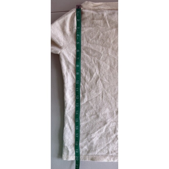 Talbots Petites Women’s 100% Cashmere Cream Sweater Quite Luxury Timeless Sz PS - Picture 8 of 8